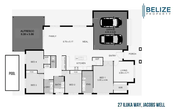 Floorplan of Homely house listing, 27 Iluka Way, Jacobs Well QLD 4208