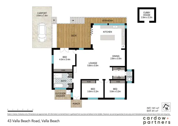 Floorplan of Homely house listing, 43 Valla Beach Road, Valla Beach NSW 2448