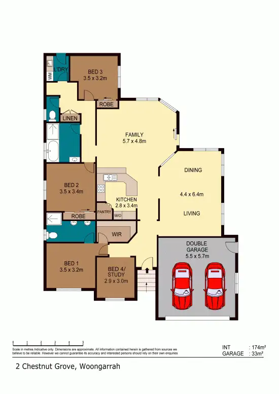 Floorplan of Homely house listing, 2 Chestnut Grove, Woongarrah NSW 2259
