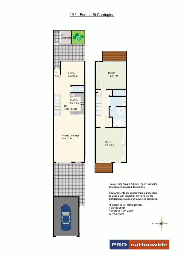 Floorplan of Homely townhouse listing, 19/1 Forbes Street, Carrington NSW 2294