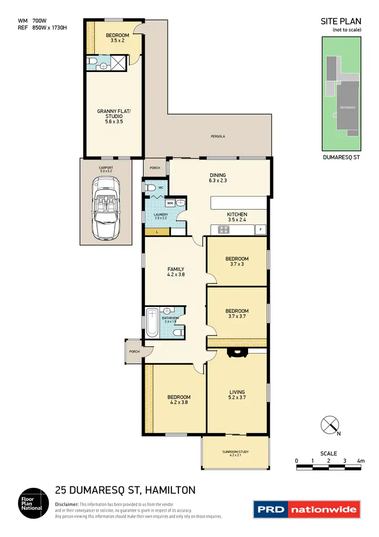 Floorplan of Homely house listing, 25 Dumaresq Street, Hamilton East NSW 2303