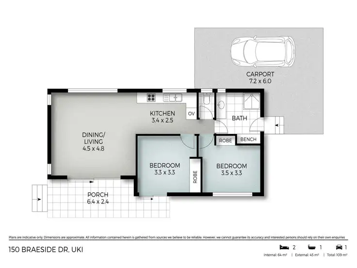 Floorplan of Homely house listing, 150 Braeside Drive, Uki NSW 2484