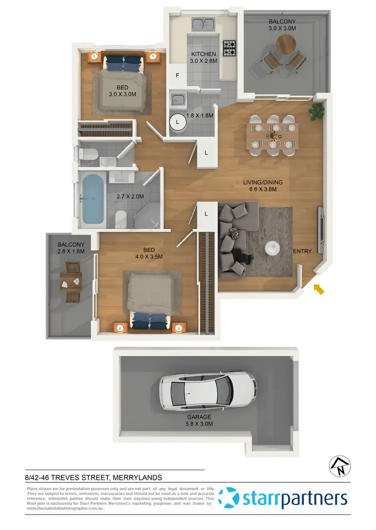 Floorplan of Homely unit listing, 8/42-46 Treves Street, Merrylands NSW 2160