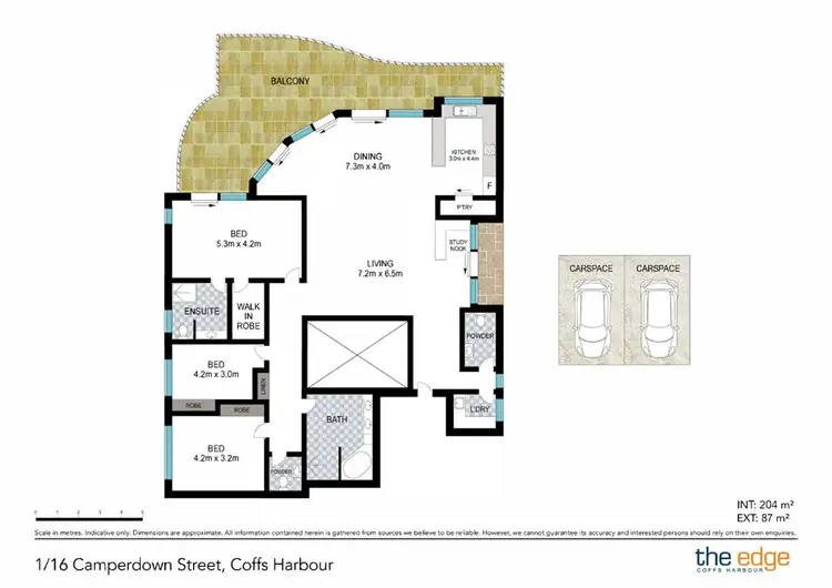 Floorplan of Homely apartment listing, 1/16 Camperdown Street, Coffs Harbour NSW 2450
