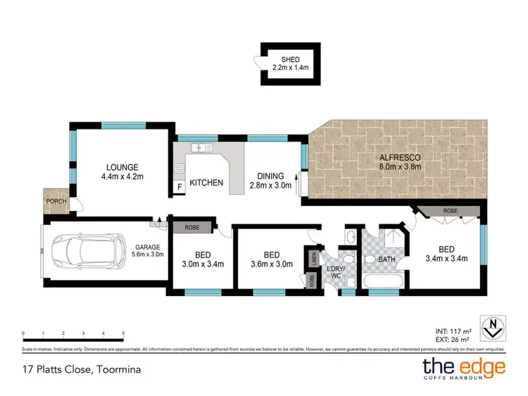 Floorplan of Homely house listing, 17 Platts Close, Toormina NSW 2452