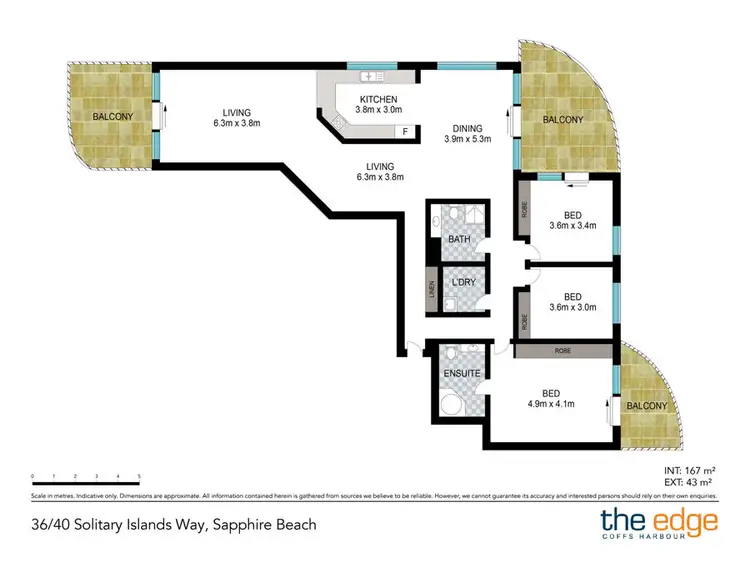 Floorplan of Homely unit listing, 36/40 Solitary Island Way, Sapphire Beach NSW 2450