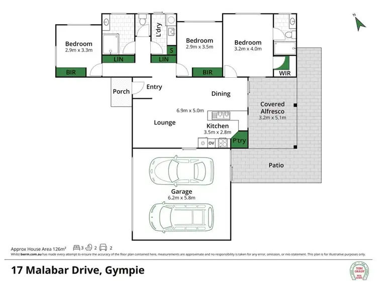 Floorplan of Homely house listing, 17 Malabar Drive, Gympie QLD 4570