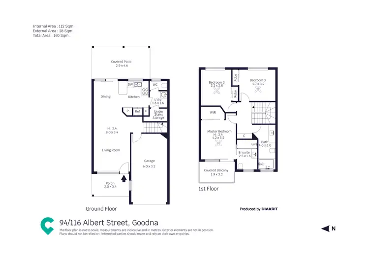 Floorplan of Homely townhouse listing, 94/116 Albert Street, Goodna QLD 4300