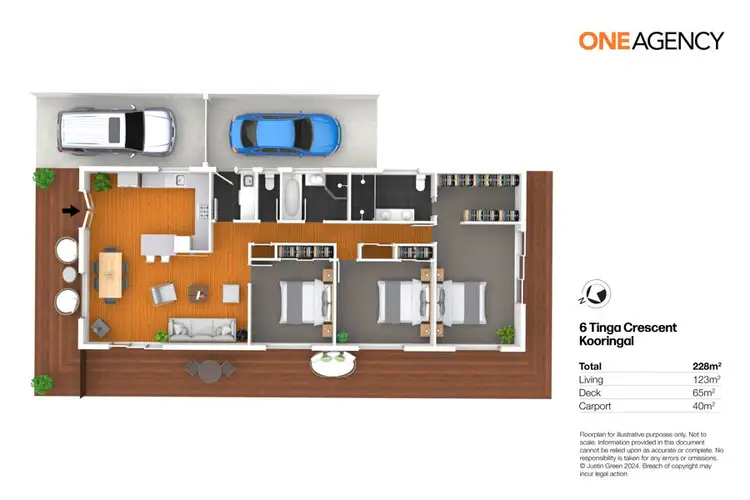 Floorplan of Homely house listing, 6 TINGA CRESCENT, Kooringal NSW 2650