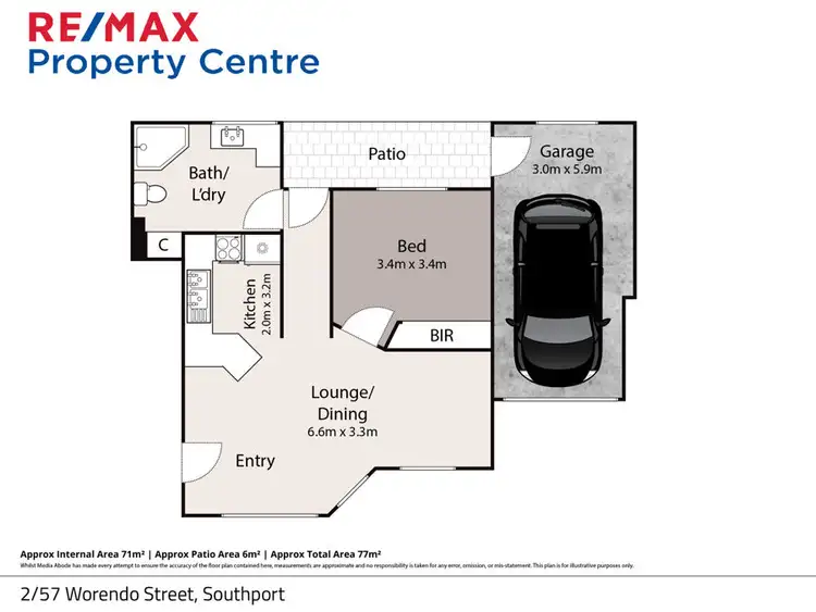 Floorplan of Homely unit listing, 2/57 Worendo Street, Southport QLD 4215