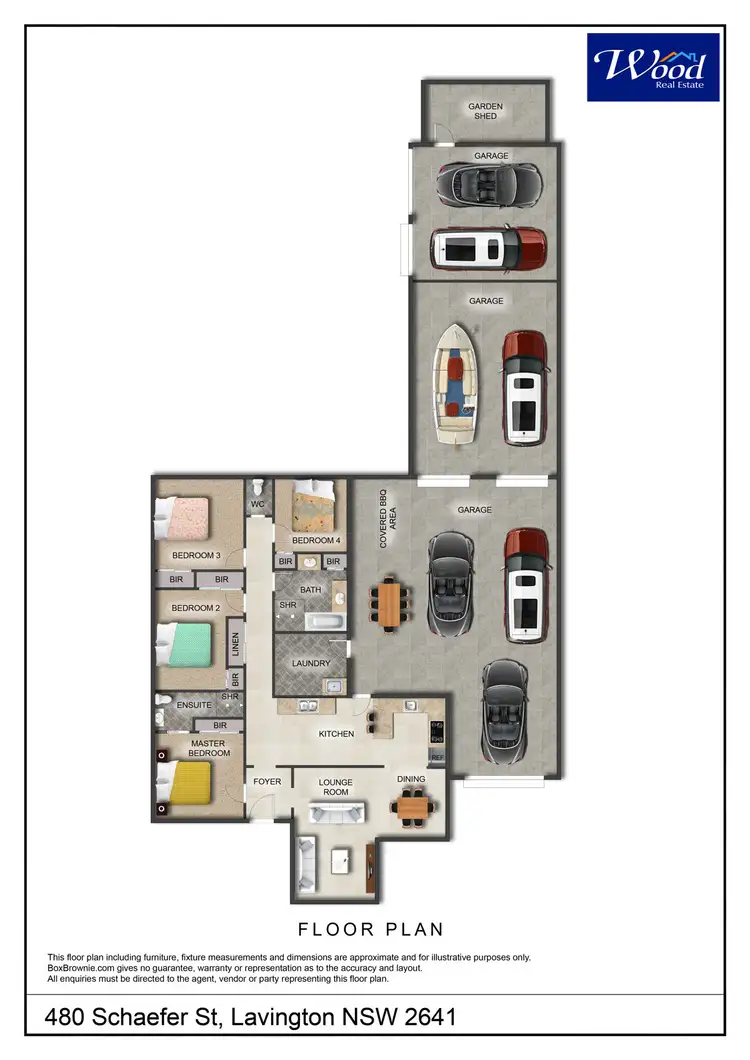 Floorplan of Homely house listing, 480 Schaefer St, Lavington NSW 2641