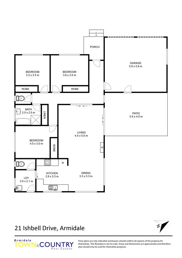 Floorplan of Homely house listing, 21 Ishbell Drive, Armidale NSW 2350