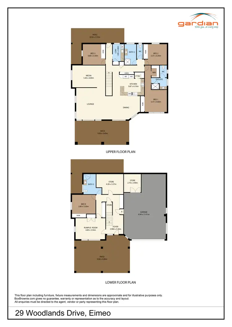 Floorplan of Homely house listing, 29 Woodlands Drive, Eimeo QLD 4740