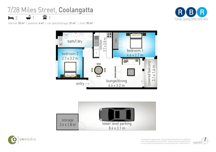 Floorplan of Homely unit listing, 7/28 Miles Street, Coolangatta QLD 4225