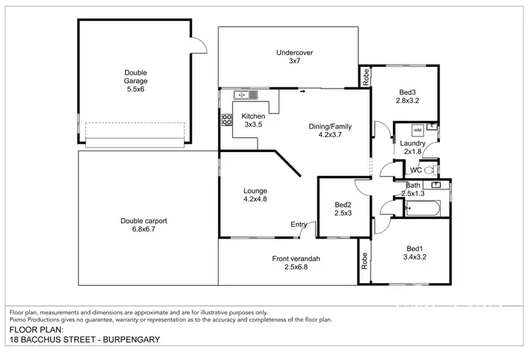 Floorplan of Homely house listing, 18 Bacchus Street, Burpengary QLD 4505