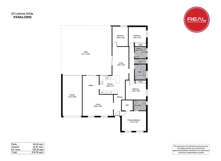 Floorplan of Homely house listing, 23 Lennox Drive, Paralowie SA 5108