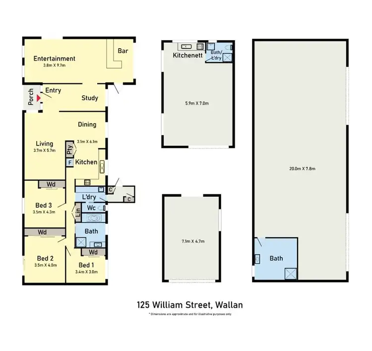 Floorplan of Homely rural property listing, 125 William Street, Wallan VIC 3756