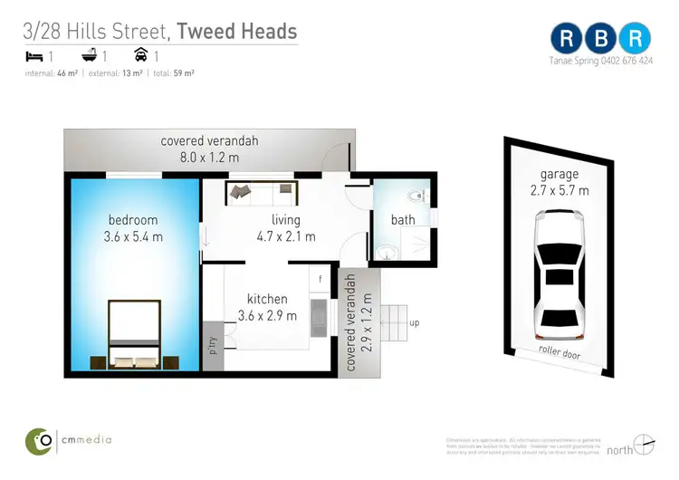 Floorplan of Homely unit listing, 3/28 Hill Street, Tweed Heads NSW 2485
