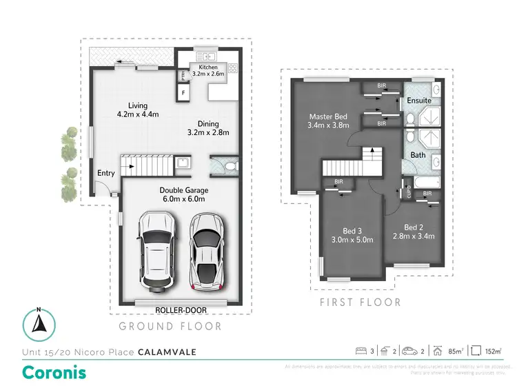 Floorplan of Homely townhouse listing, 15/20 Nicoro Place, Calamvale QLD 4116