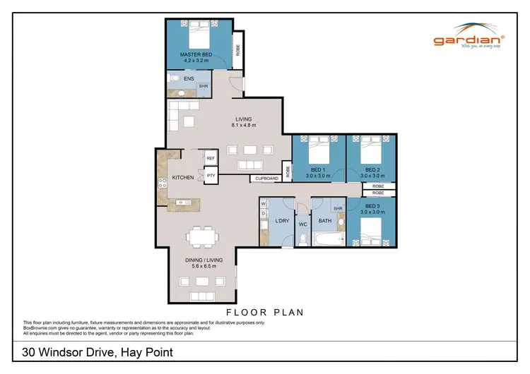 Floorplan of Homely house listing, 30 Windsor Drive, Hay Point QLD 4740
