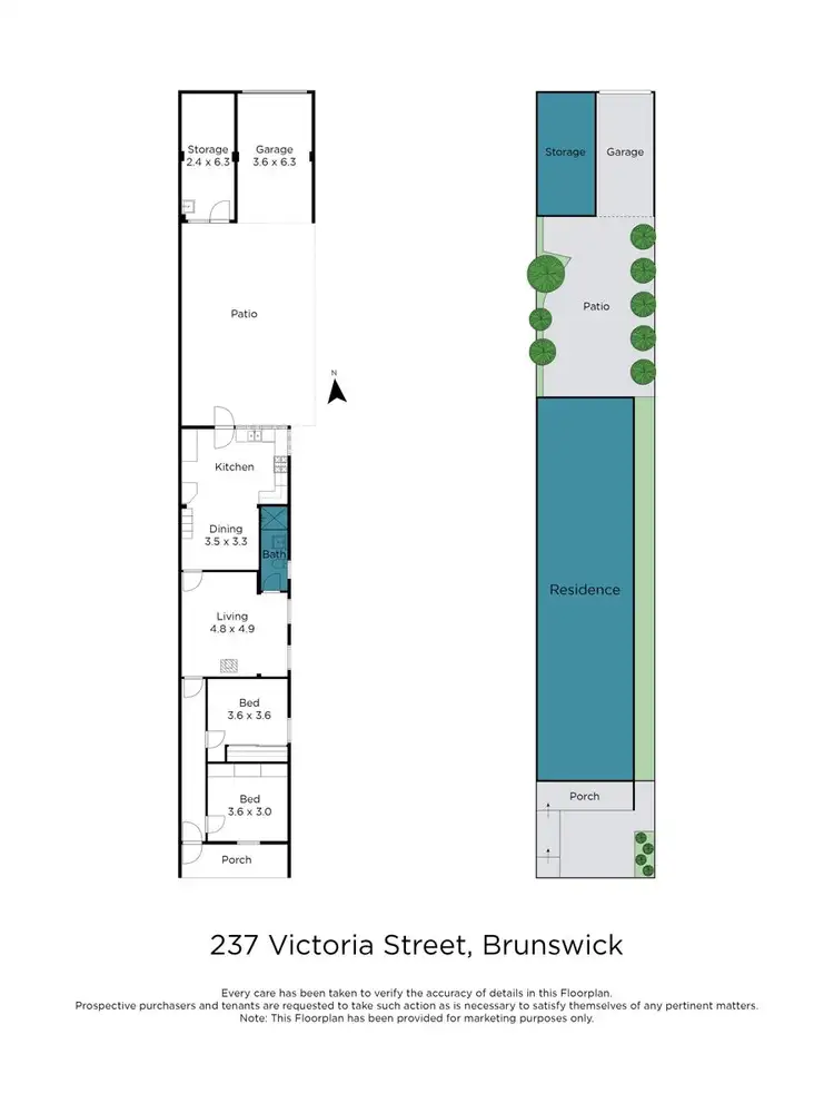 Floorplan of Homely house listing, 237 Victoria Street, Brunswick VIC 3056