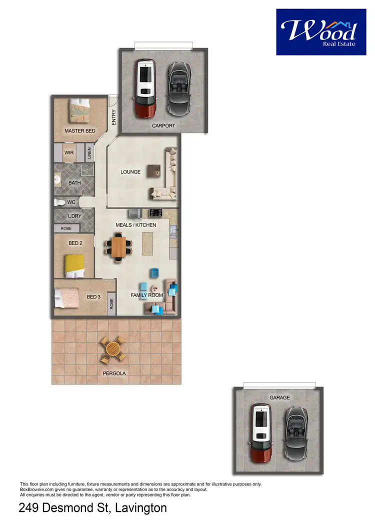 Floorplan of Homely house listing, 249 Desmond St, Lavington NSW 2641