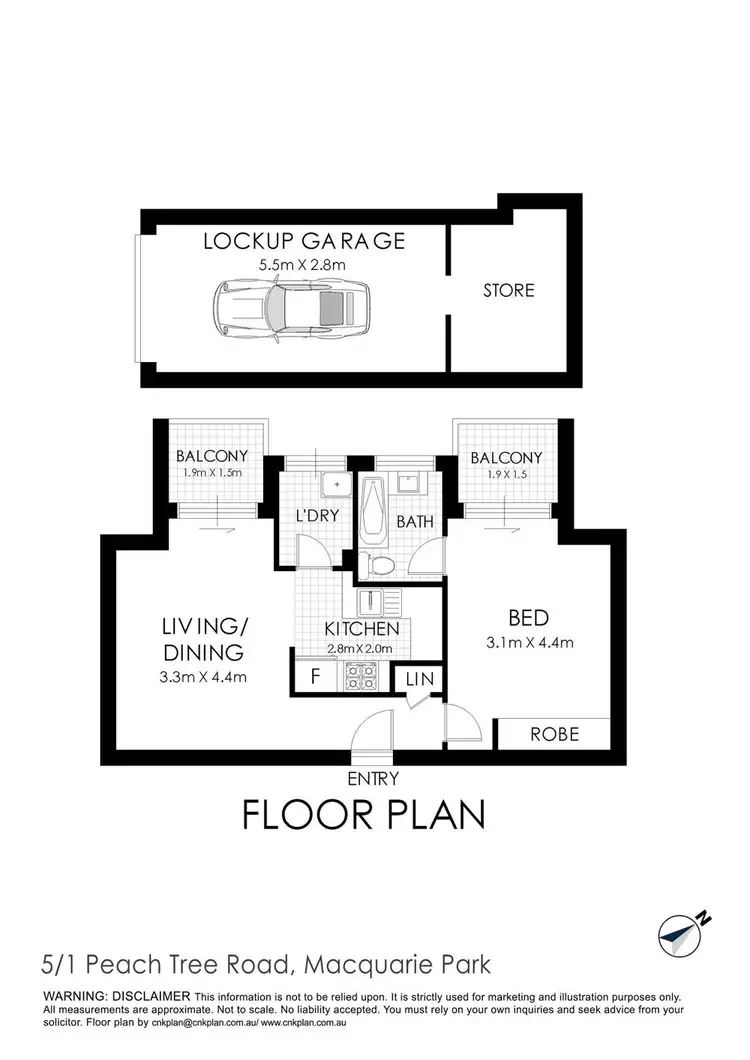 Floorplan of Homely unit listing, 5/1 Peach Tree Road, Macquarie Park NSW 2113
