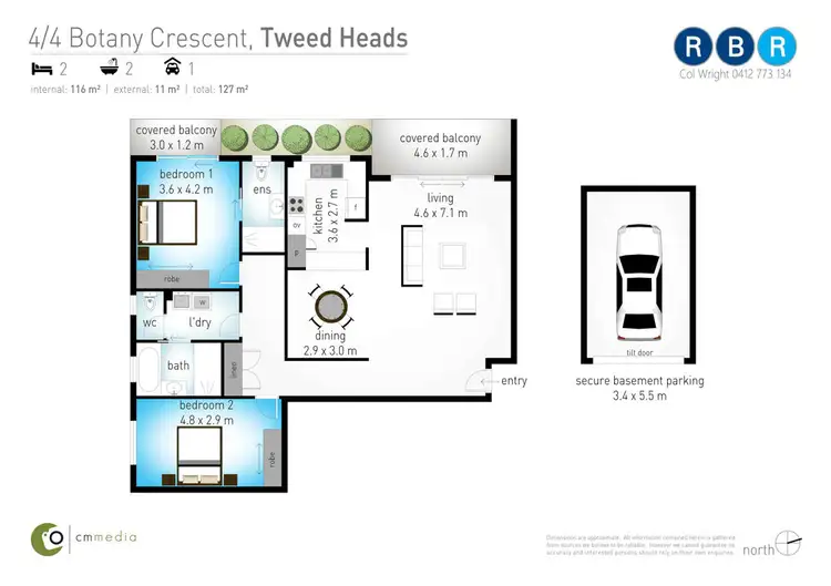 Floorplan of Homely apartment listing, 4/4 Botany Crescent, Tweed Heads NSW 2485