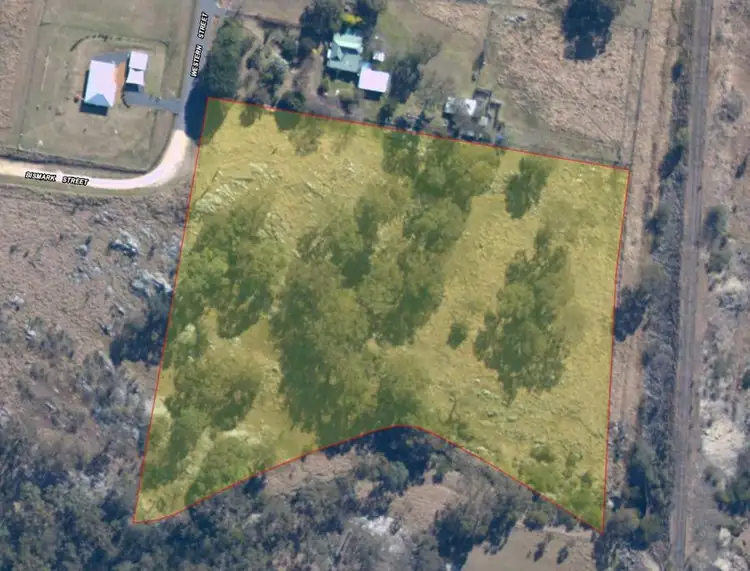 Floorplan of Homely land listing, Western St & Bismark St, Tenterfield NSW 2372