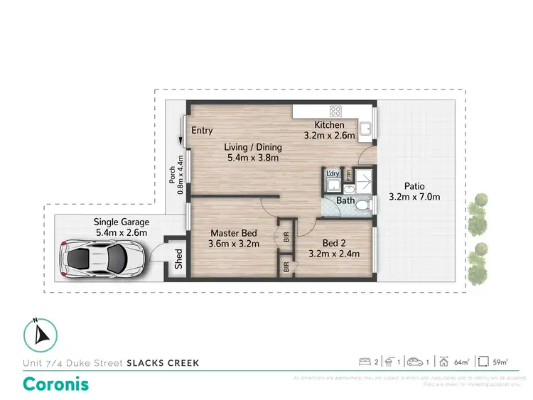 Floorplan of Homely townhouse listing, 7/4 Duke Street, Slacks Creek QLD 4127