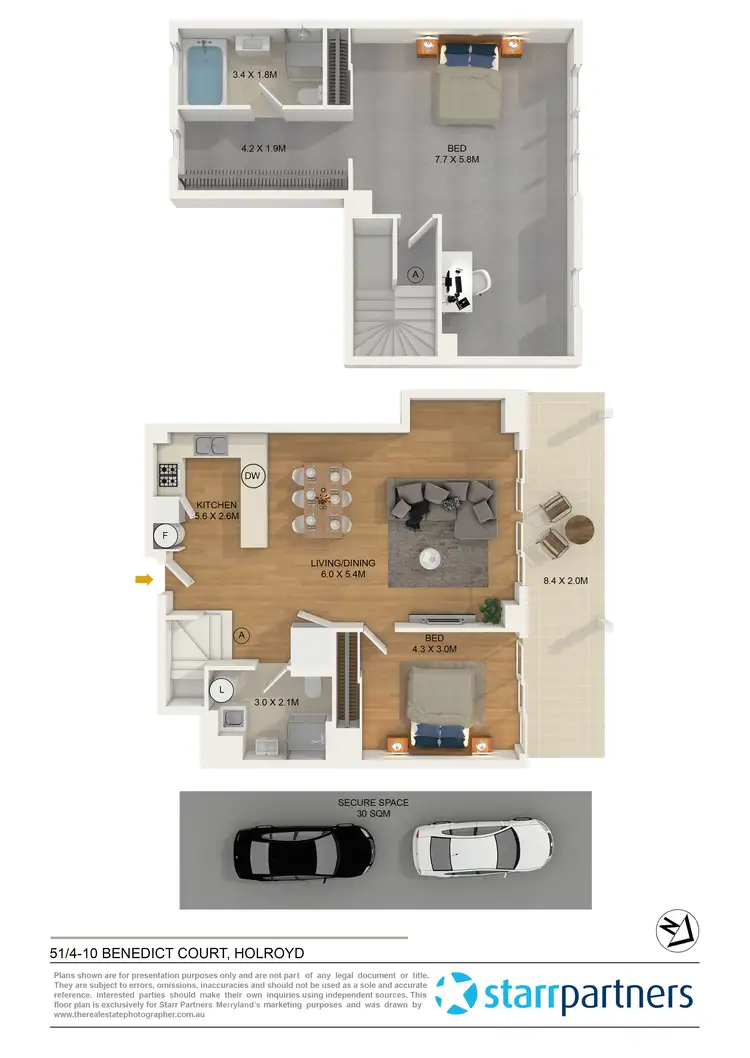 Floorplan of Homely unit listing, 51/4-10 Benedict Court, Holroyd NSW 2142