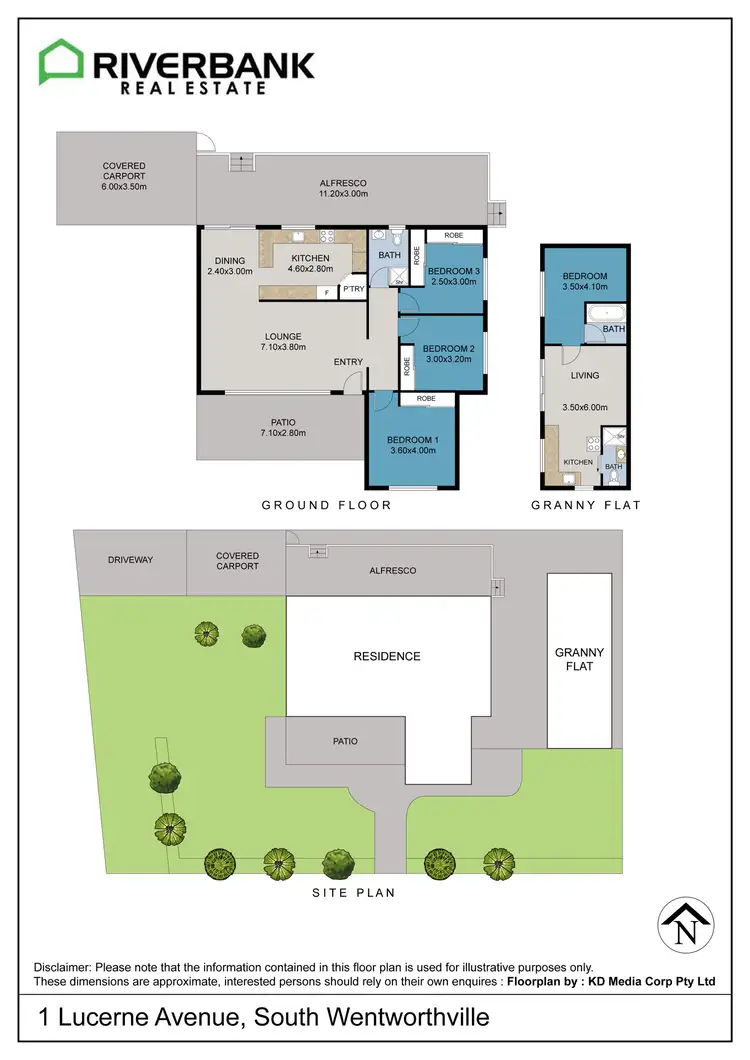 Floorplan of Homely house listing, 1 Lucerne Avenue, South Wentworthville NSW 2145