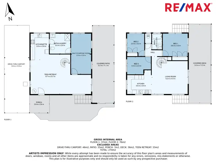 Floorplan of Homely house listing, 10 Third Avenue, Marcoola QLD 4564