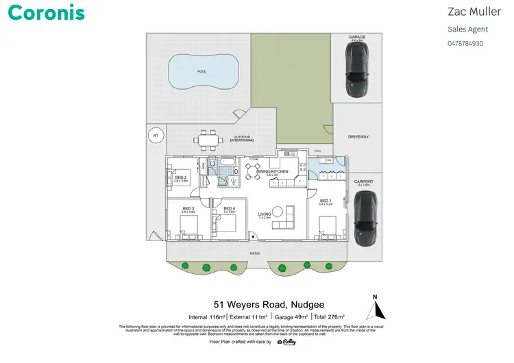 Floorplan of Homely house listing, 51 Weyers Road, Nudgee QLD 4014
