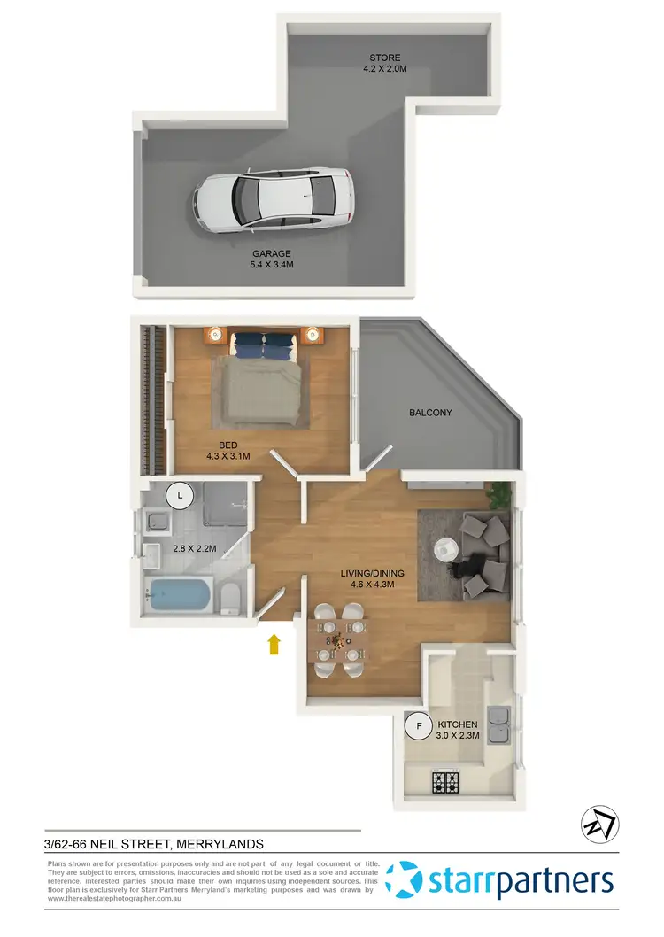 Floorplan of Homely unit listing, 3/62-66 Neil Street, Merrylands NSW 2160