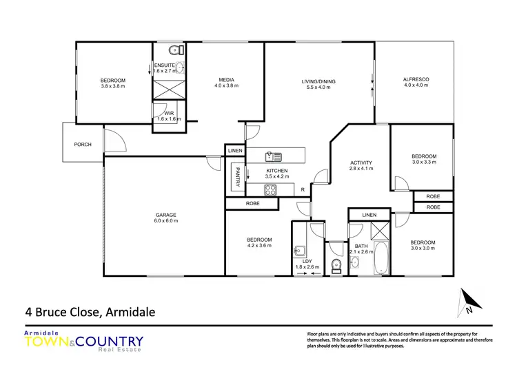 Floorplan of Homely house listing, 4 Bruce Close, Armidale NSW 2350