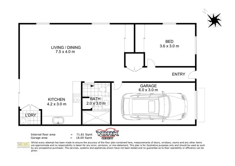 Floorplan of Homely unit listing, 3/6a Clarissa Street, Newtown QLD 4350
