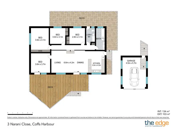 Floorplan of Homely house listing, 3 Narani Close, Coffs Harbour NSW 2450