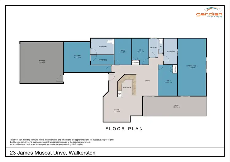Floorplan of Homely house listing, 23 James Muscat Drive, Walkerston QLD 4751