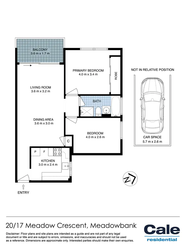 Floorplan of Homely unit listing, 20/17 Meadow Crescent,, Meadowbank NSW 2114