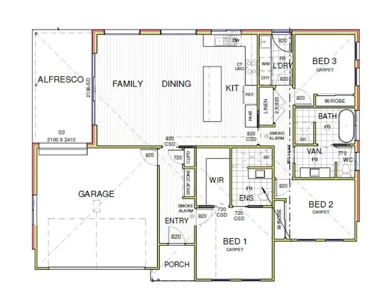 Floorplan of Homely house listing, 43 BARTON AVENUE, Lloyd NSW 2650
