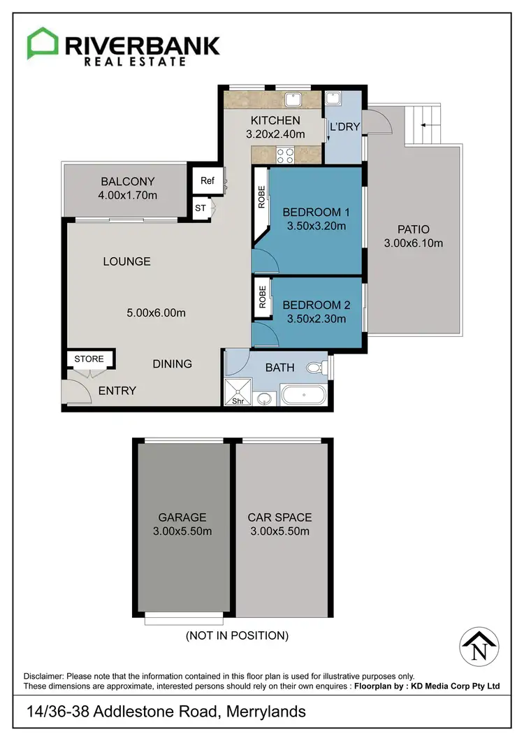 Floorplan of Homely unit listing, 14/36-38 Addlestone Road, Merrylands NSW 2160