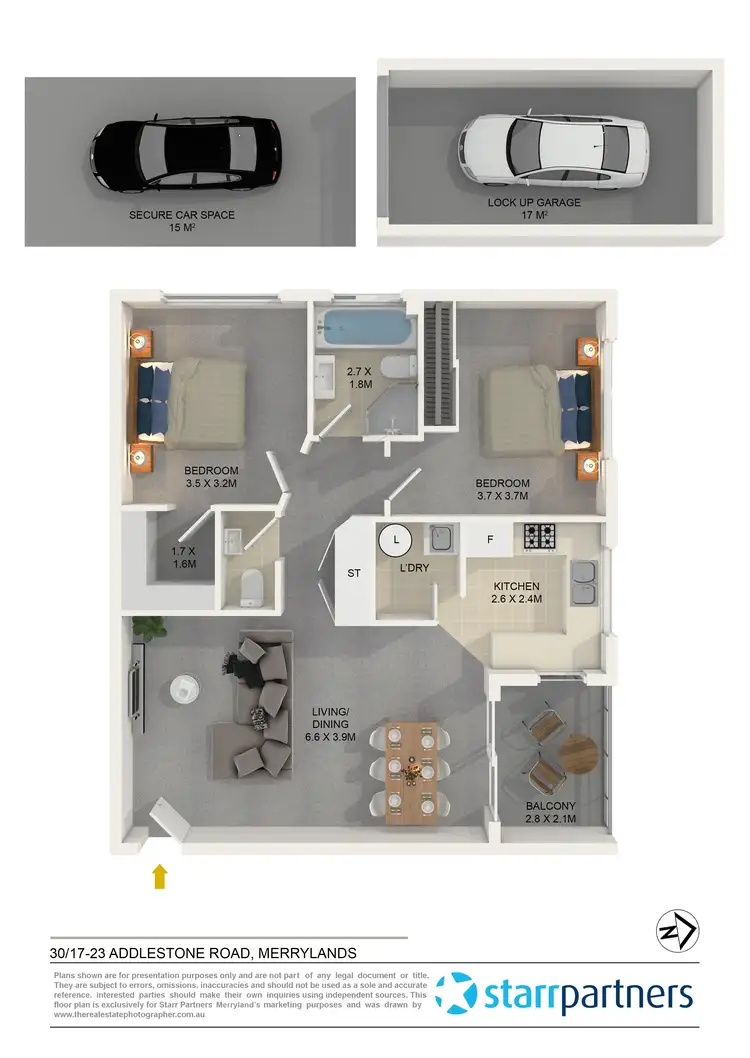 Floorplan of Homely unit listing, 30/17-23 Addlestone Road, Merrylands NSW 2160