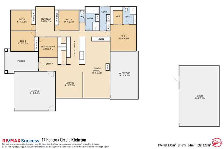 Floorplan of Homely house listing, 17 Hancock Circuit, Kleinton QLD 4352