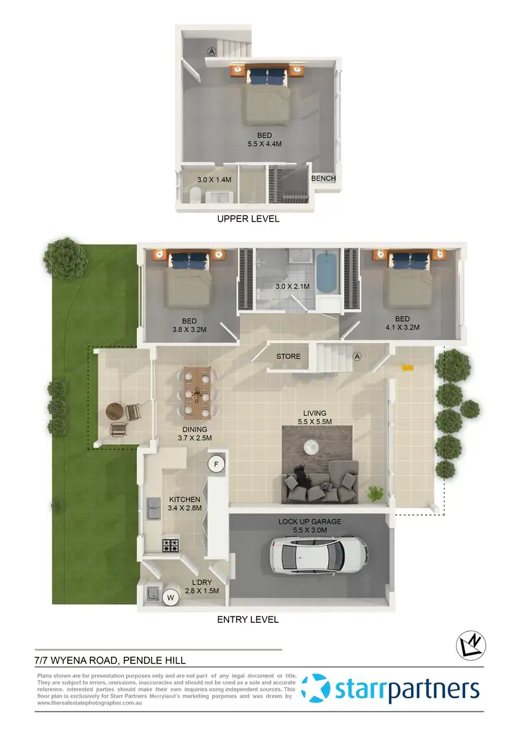 Floorplan of Homely townhouse listing, 7/7 Wyena Road, Pendle Hill NSW 2145