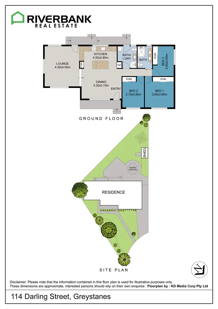 Floorplan of Homely house listing, 114 Darling Street, Greystanes NSW 2145