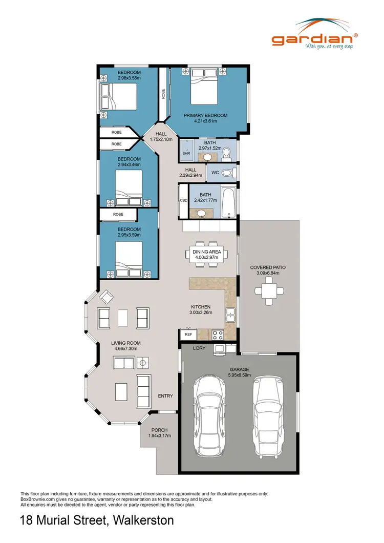 Floorplan of Homely house listing, 18 Murial Street, Walkerston QLD 4751