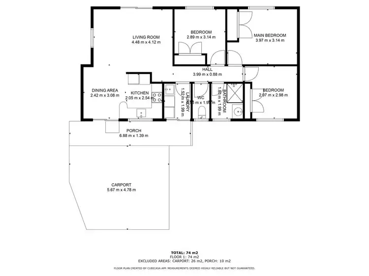 Floorplan of Homely house listing, 61 Bolcaro Road, East Deep Creek QLD 4570