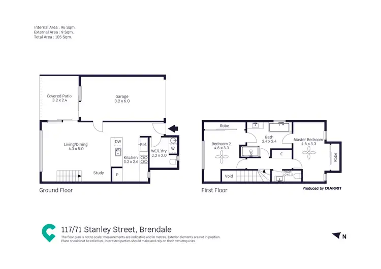 Floorplan of Homely townhouse listing, 117/71 Stanley Street, Brendale QLD 4500