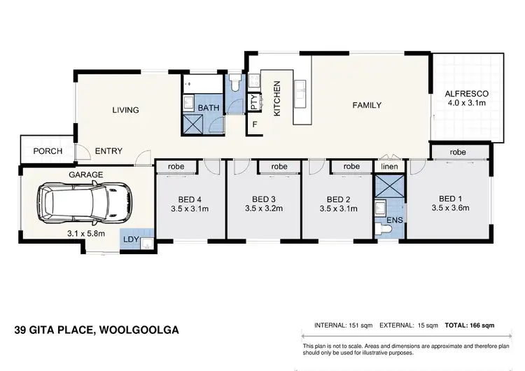 Floorplan of Homely house listing, 39 Gita Place, Woolgoolga NSW 2456